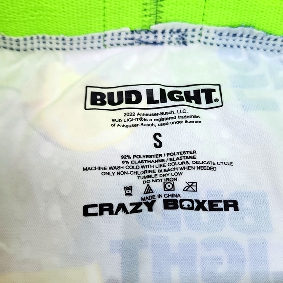 CRAZY BOXER, BUD LIGHT SELTZER GREEN, GREY BLUE COLOR SMALL (S) SIZE - Picture 4 of 12